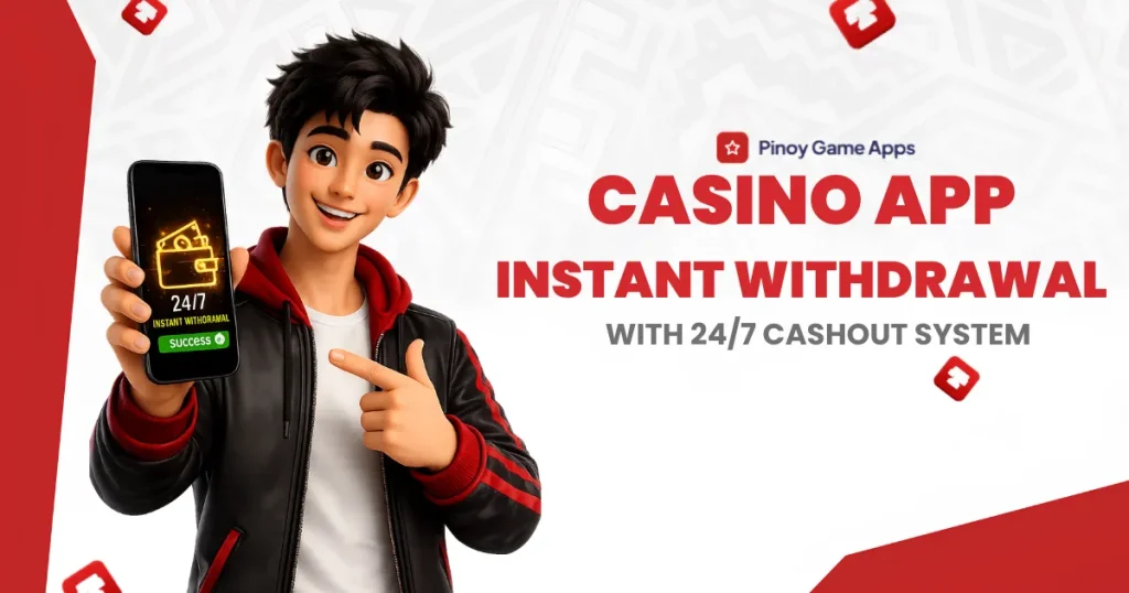image of casino app instant withdrawal with 24/7 cashout system