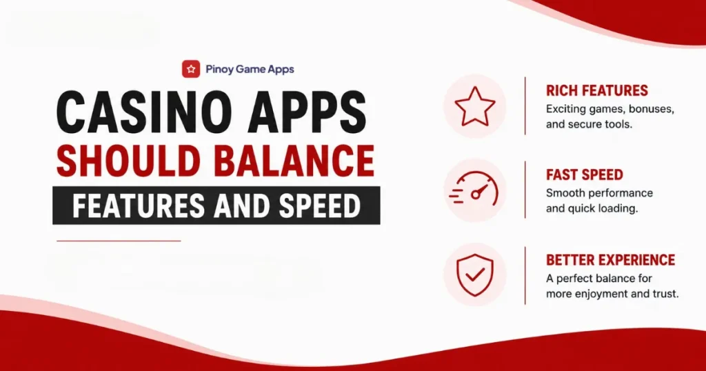 image of casino apps should balance features and speed