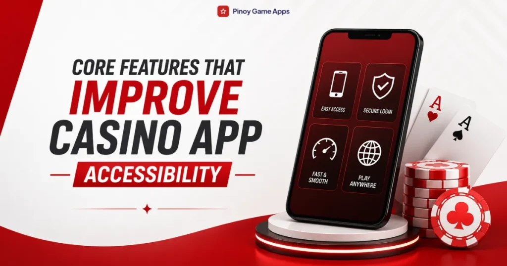 image of core features that improve casino app accessibility