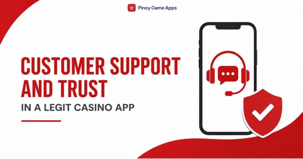 image of customer support and trust in a legit casino app
