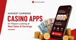 image of highest earning casino apps for players looking at real value & earnings