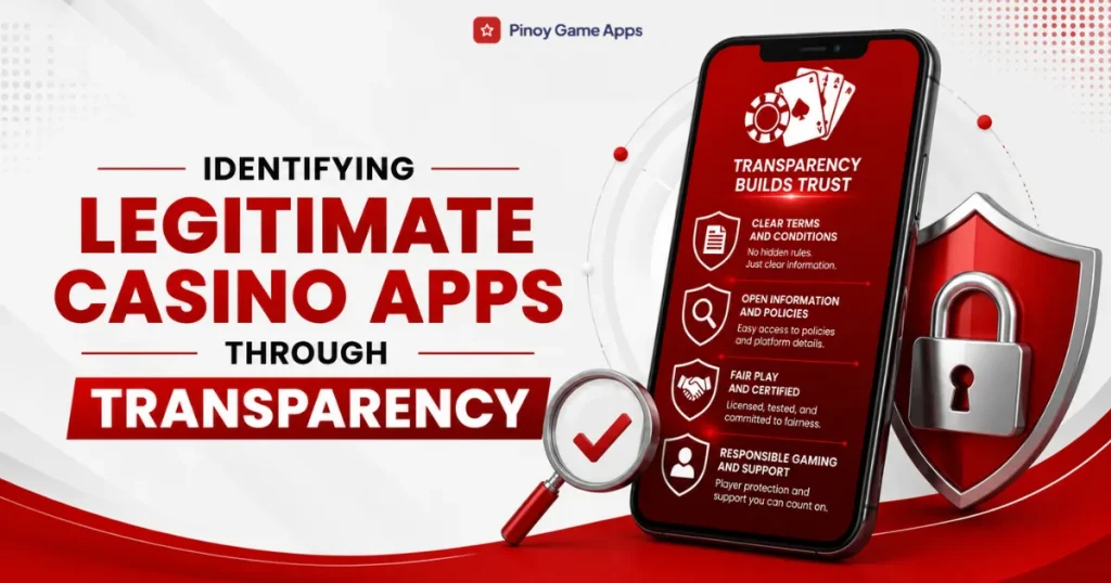 image of identifying legitimate casino apps through transparency