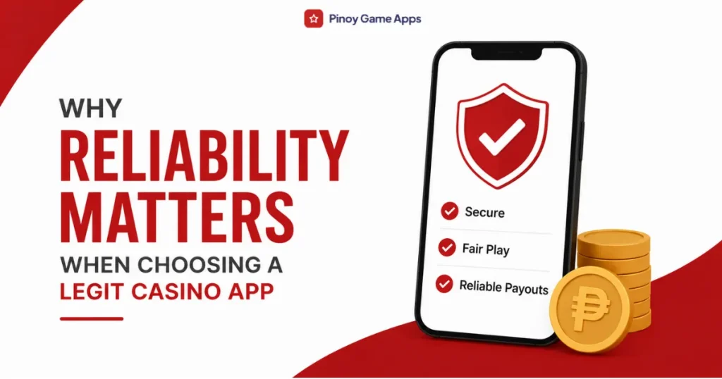 image of why reliability matters when choosing a legit casino app