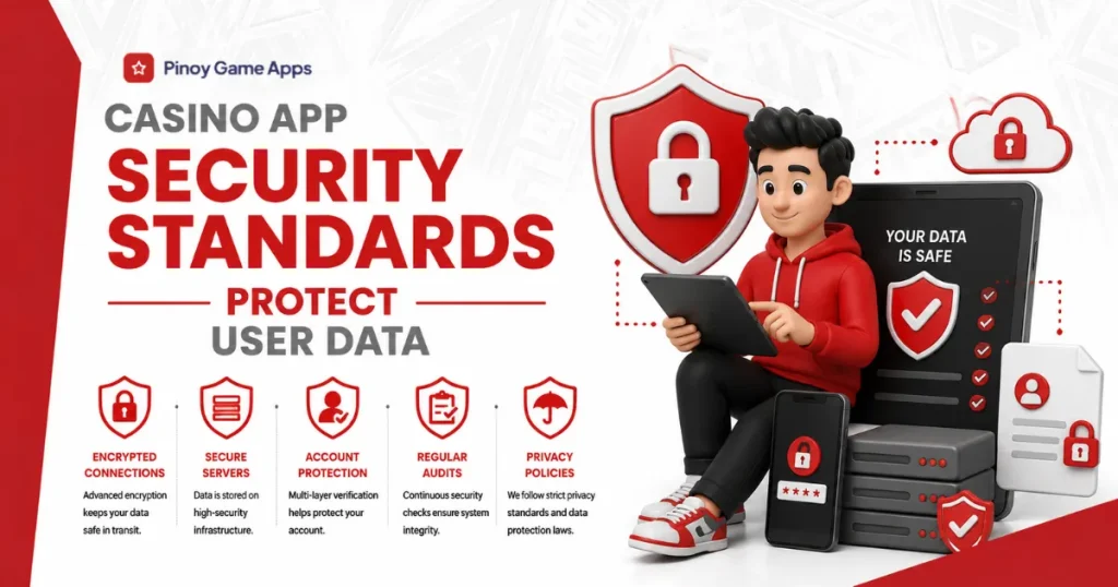 image of casino app security standards protect user data