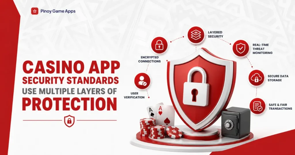 image of casino app security standards use multiple layers of protection