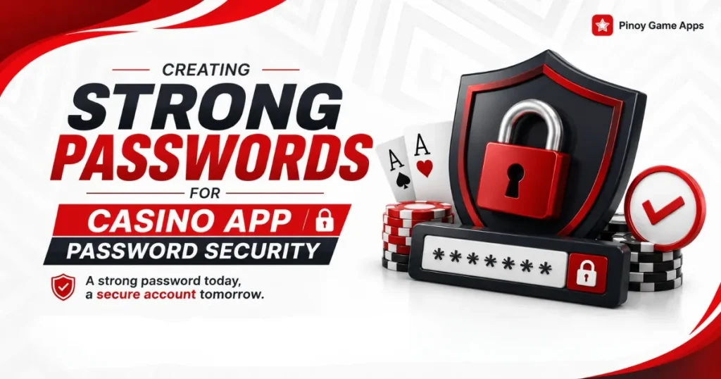 image of creating strong passwords for casino app password security