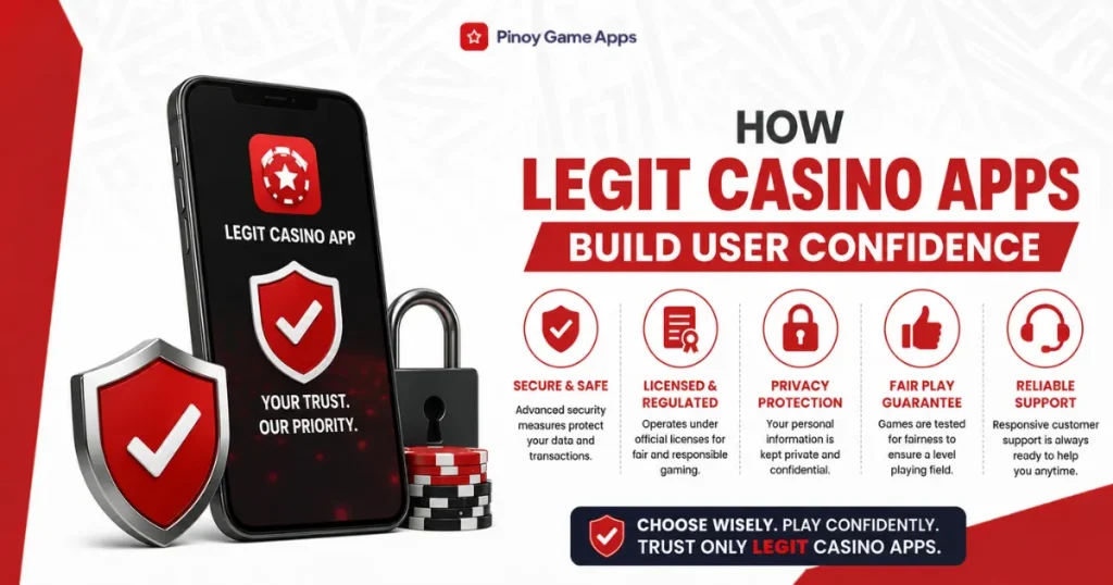 image of how legit casino apps build user confidence