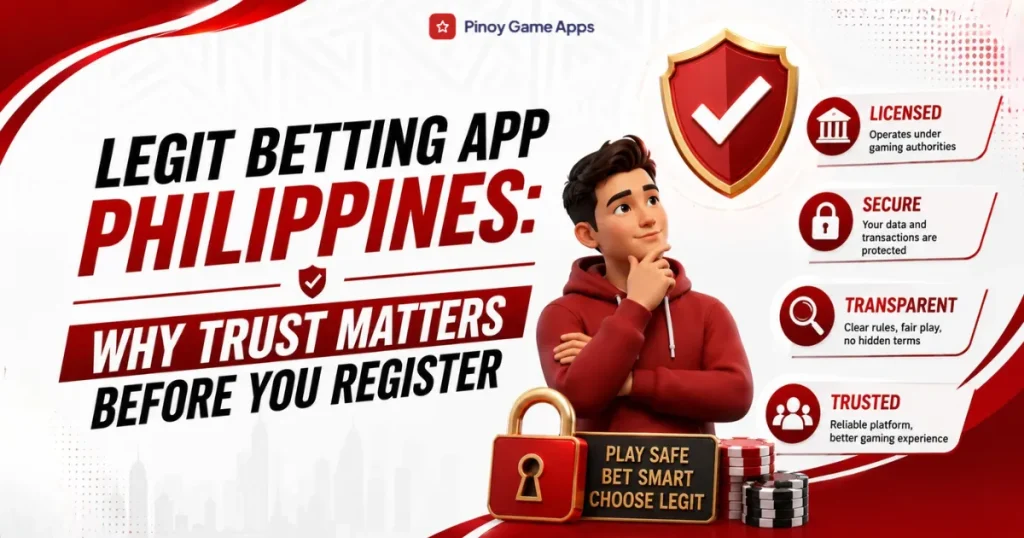 image of legit betting app philippines: why trust matters before you register